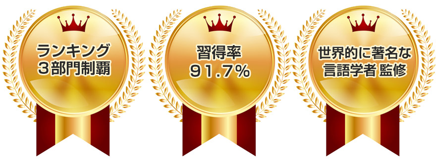 1)日本初!スーパースロースピードを導入2)日本初!3段階音声を導入3)日本初!300場面全てのスマホ対応動画を導入